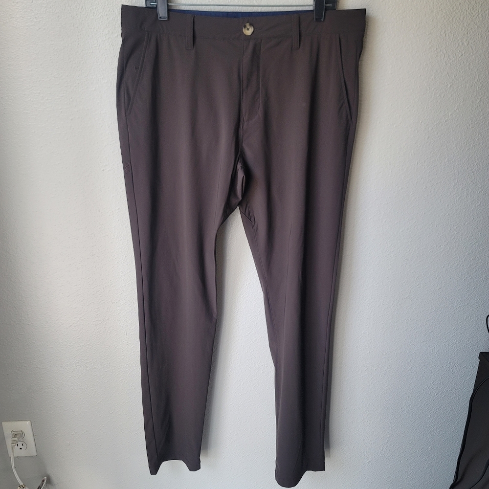Rhone Men's Tapered Leg Pant Size 34 In Cafe Noir